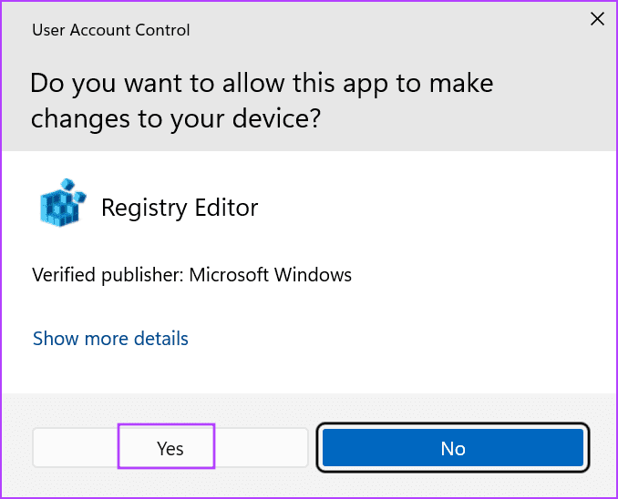user account control window