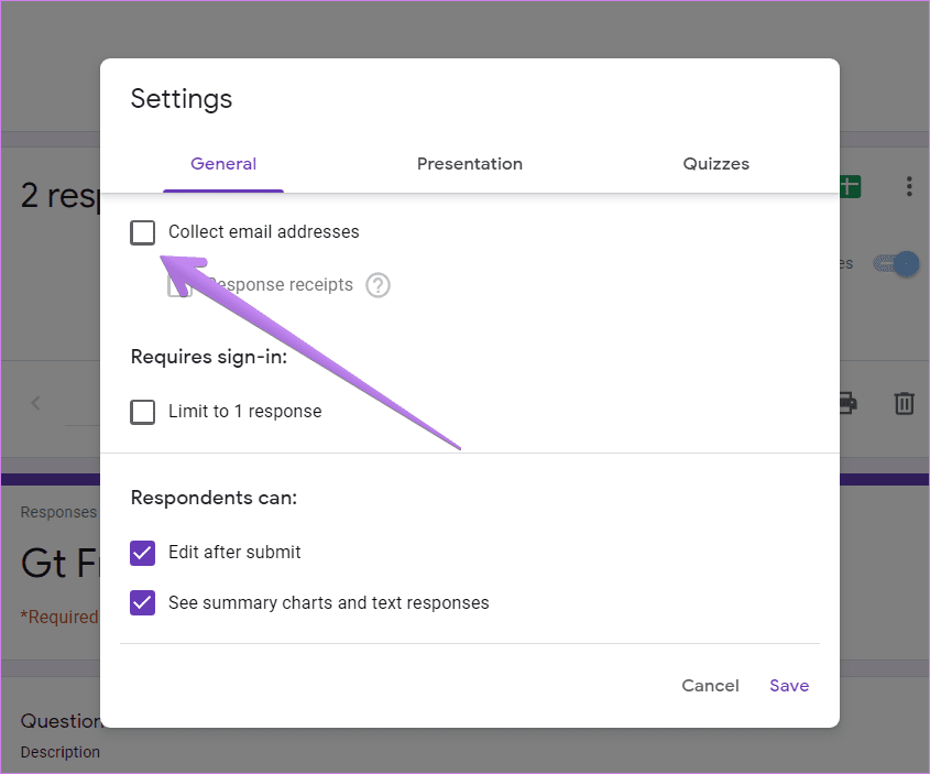 View answers on google forms 9
