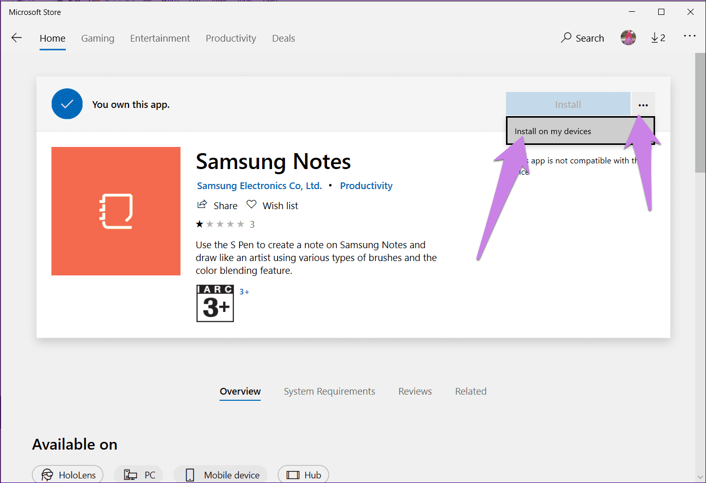 View samsung notes app on pc 7