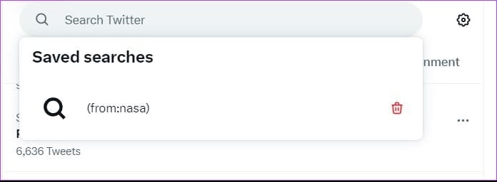 view saved advanced searches
