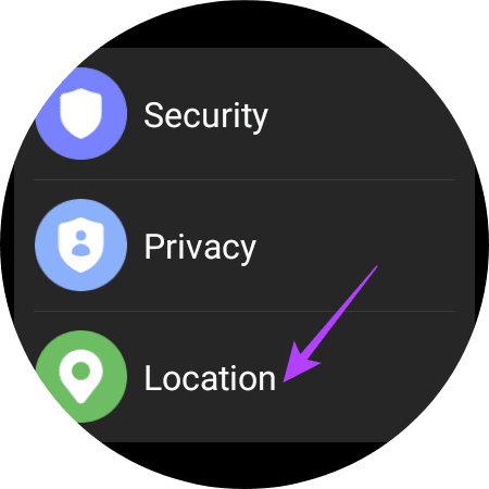 location settings