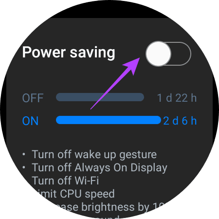 Power saving mode