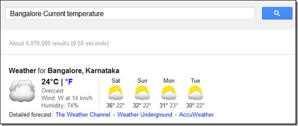Weather On Google