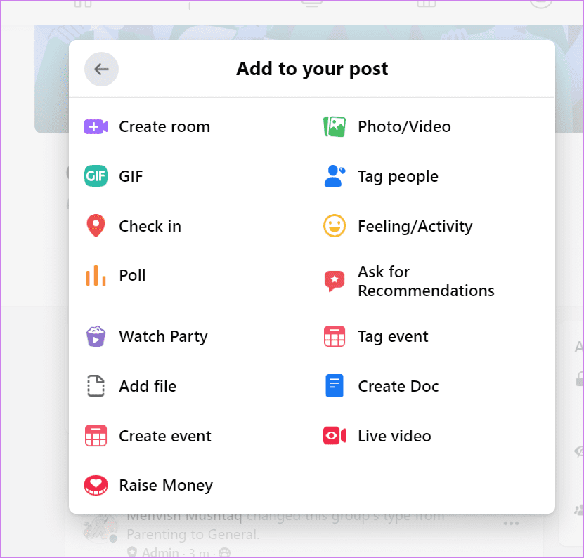 What are group types on facebook 3