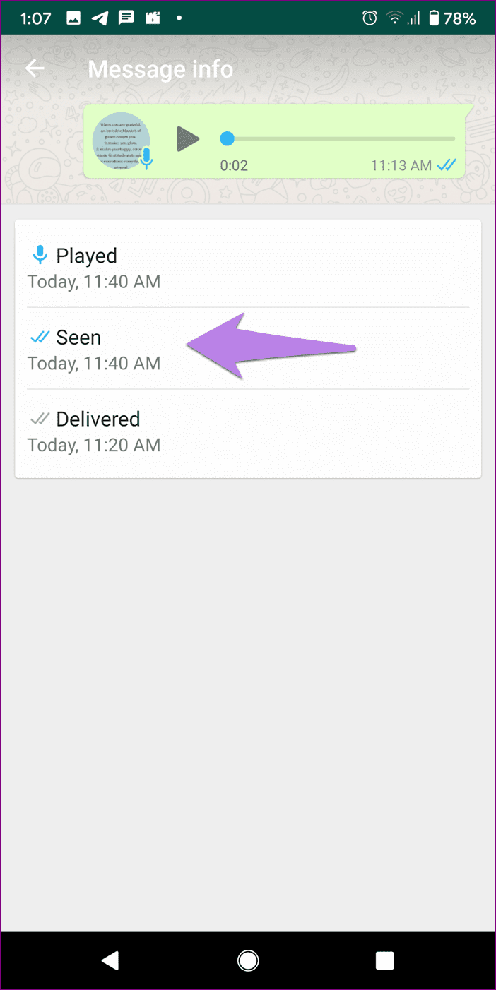 What are read receipts in whatsapp 9
