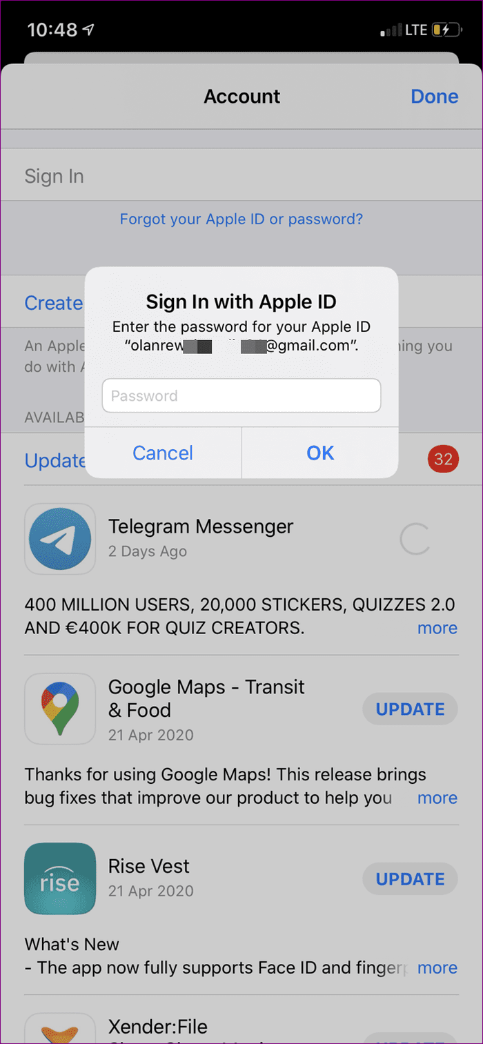 What happen when you sign out apple id iphone 05