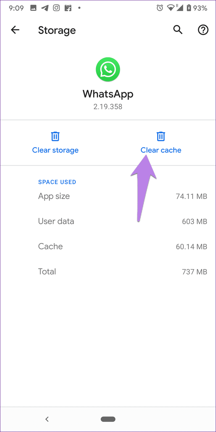 What happens when you clear data of android app 13