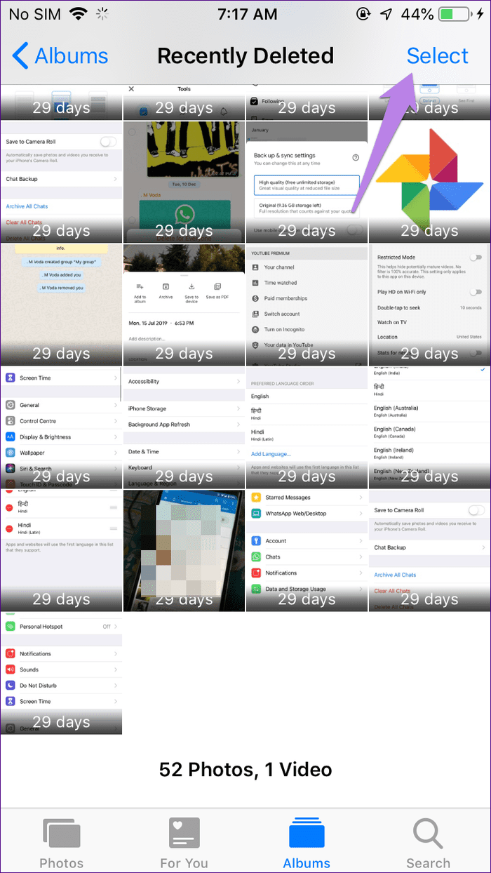 What happens when you delete photos from iphone 3