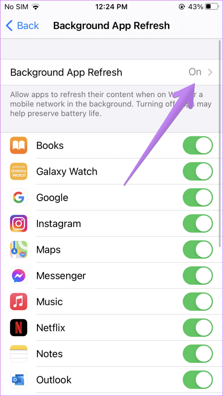 What is background app refresh iphone ipad 2
