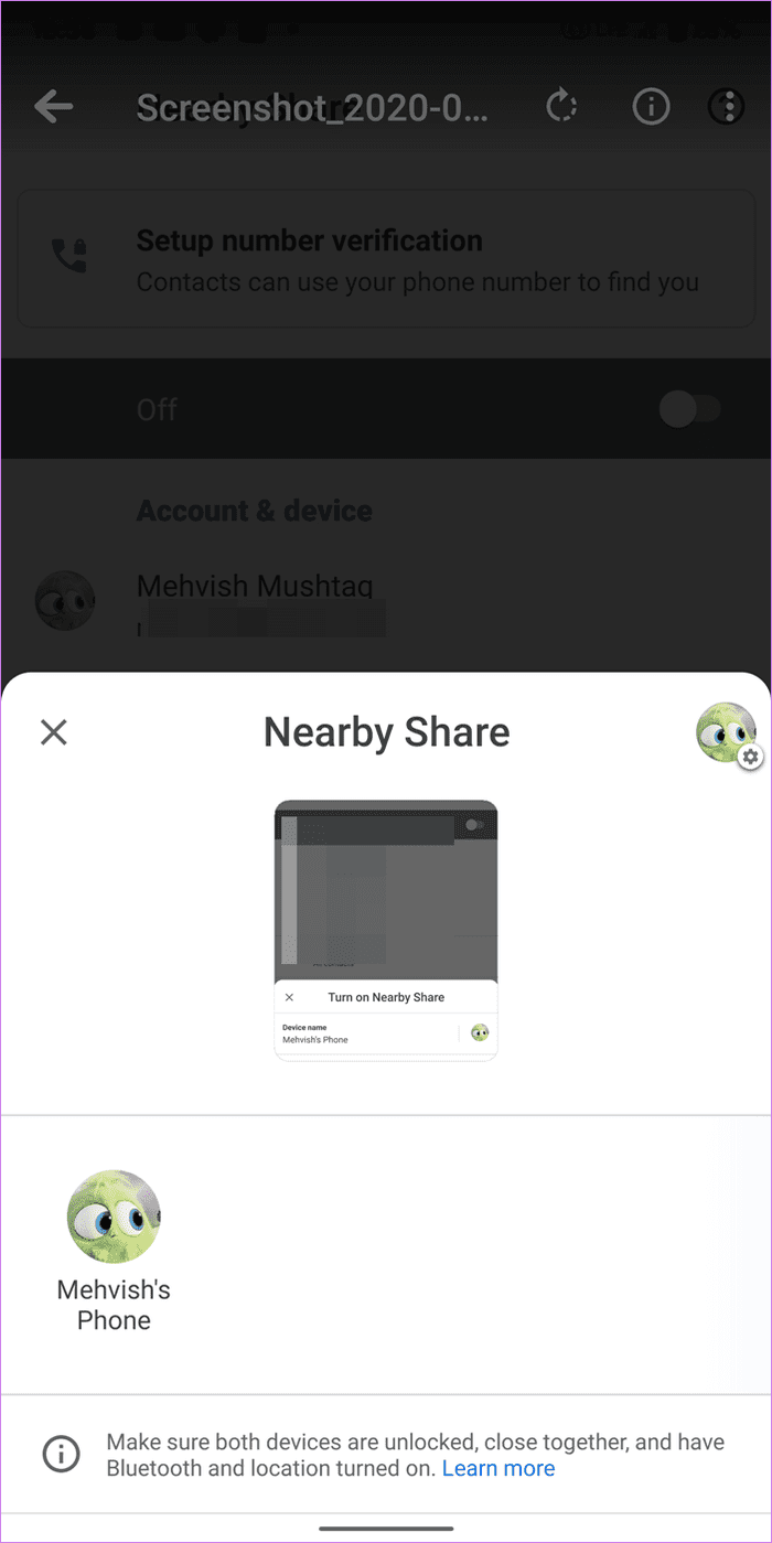 What is nearby sharing on android 11