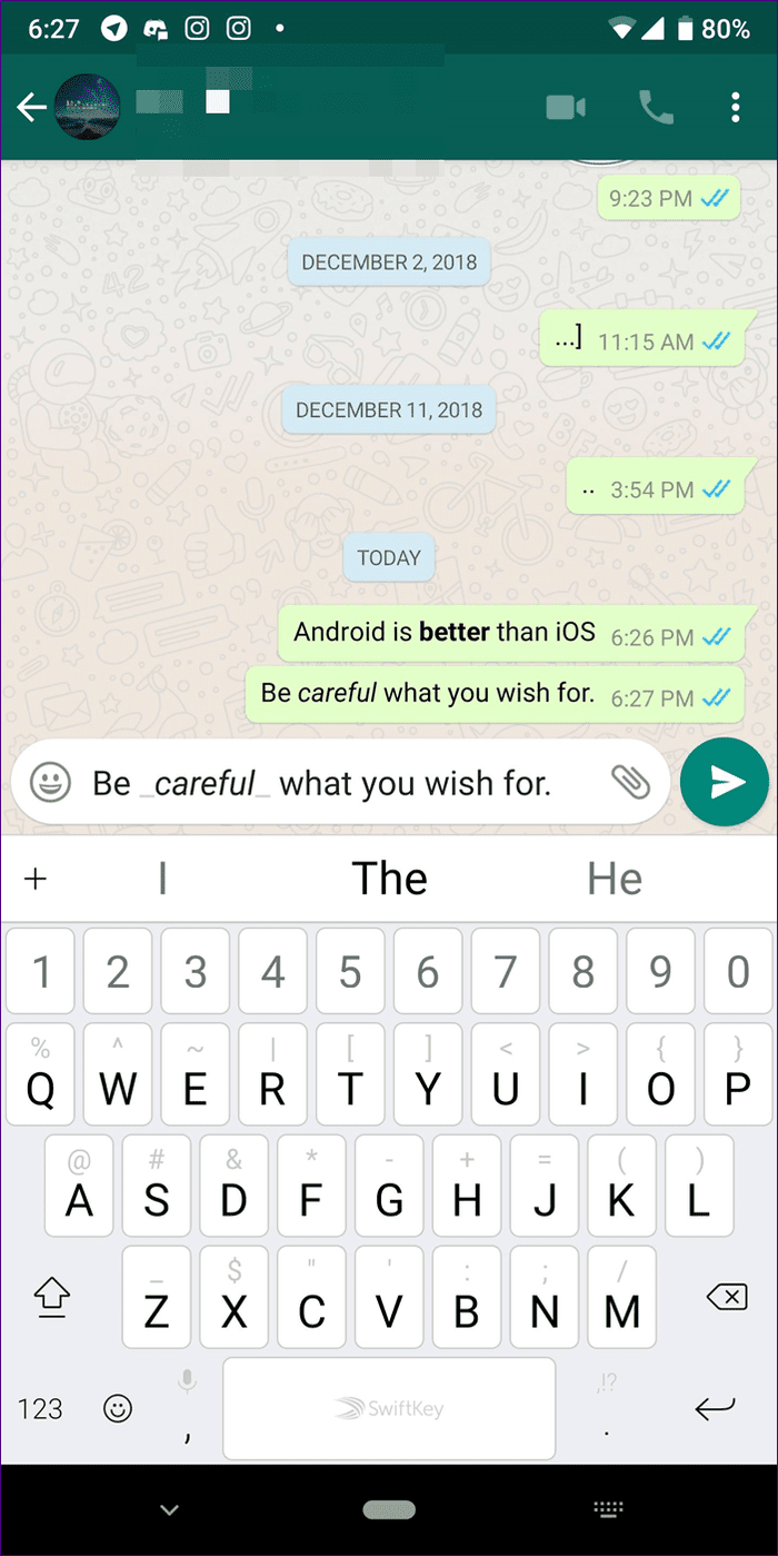 Whatsapp Font Text Tips Tricks 2
