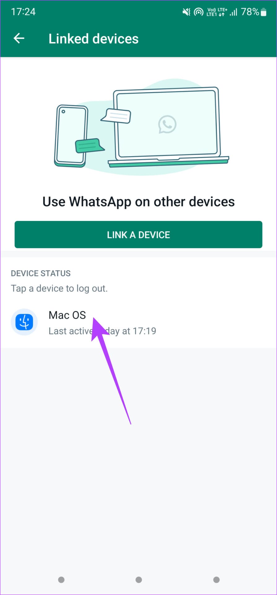 device to remove