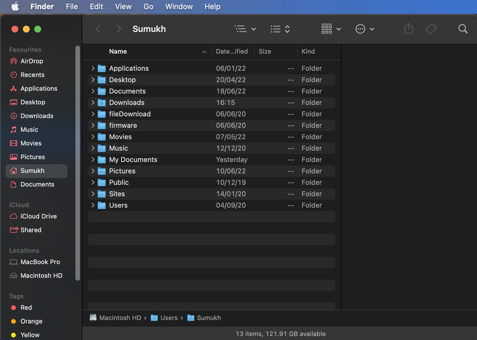 open finder