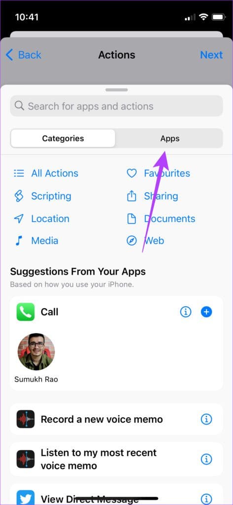 Select apps
