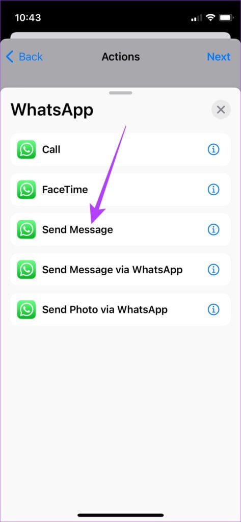 Sent scheduled mesage on WhatsApp