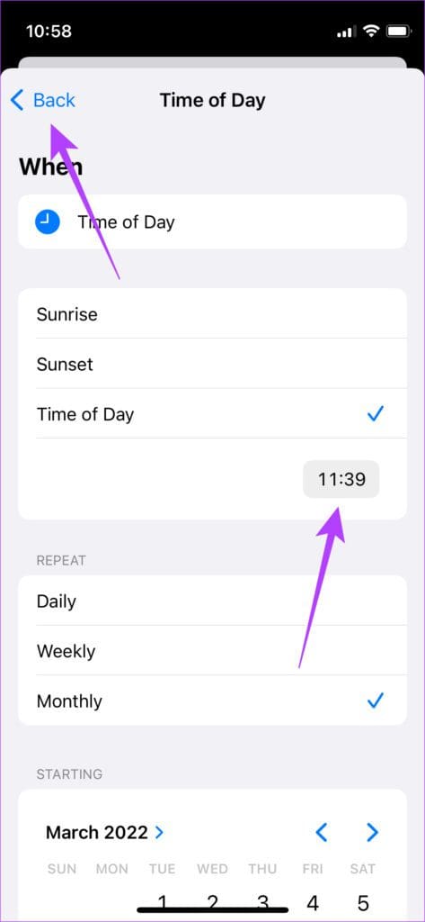 Input time and date