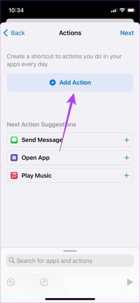 Add action for scheduling message