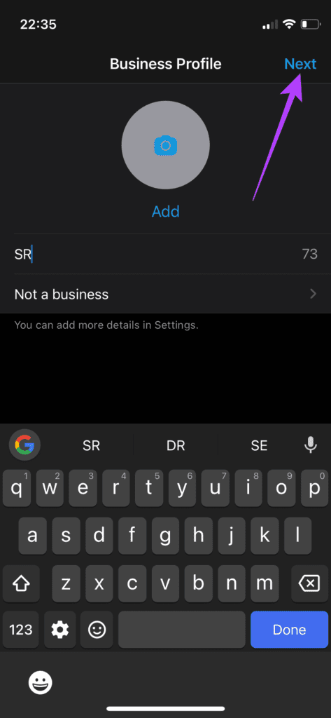 Next option