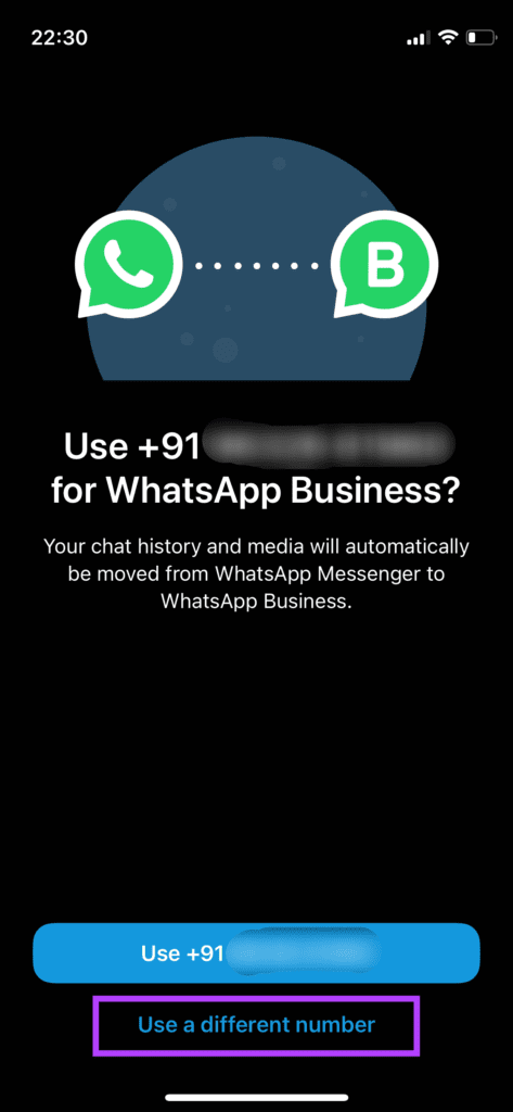 Use a different number
