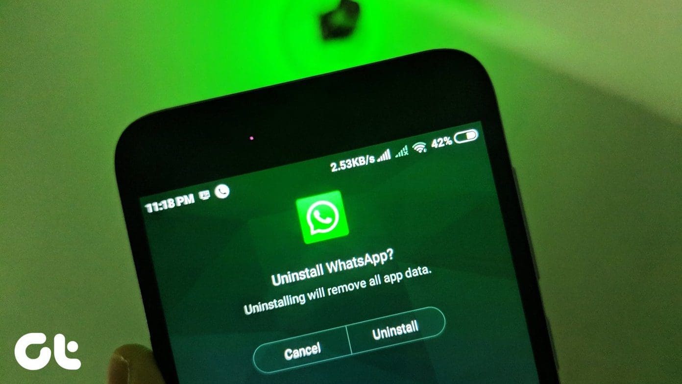 Whatsapp Uninstall Fi