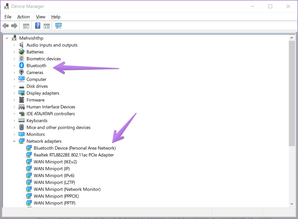 Where are bluetooth settings in windows 10 1