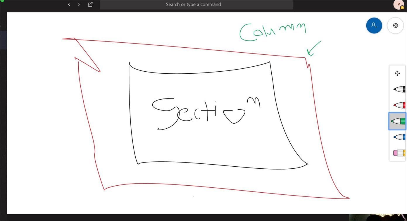 Whiteboard ms teams