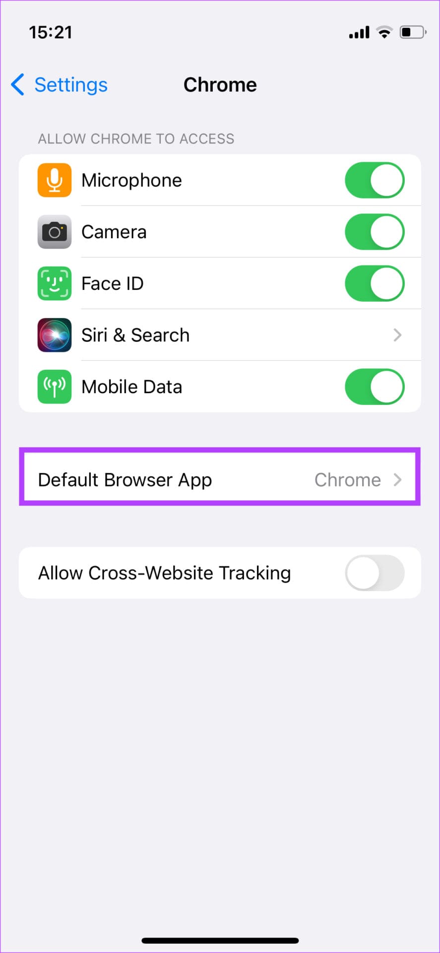 default browser