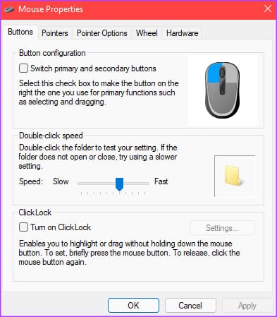 Mouse properties