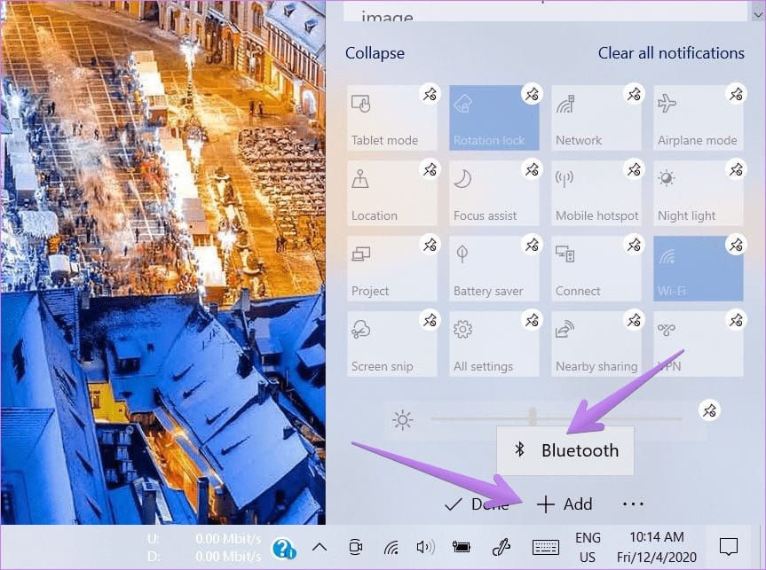 Windows 10 bluetooth missing from action center 3