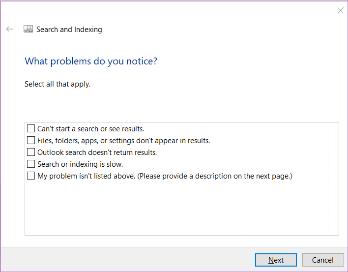Windows 10 search not working 20