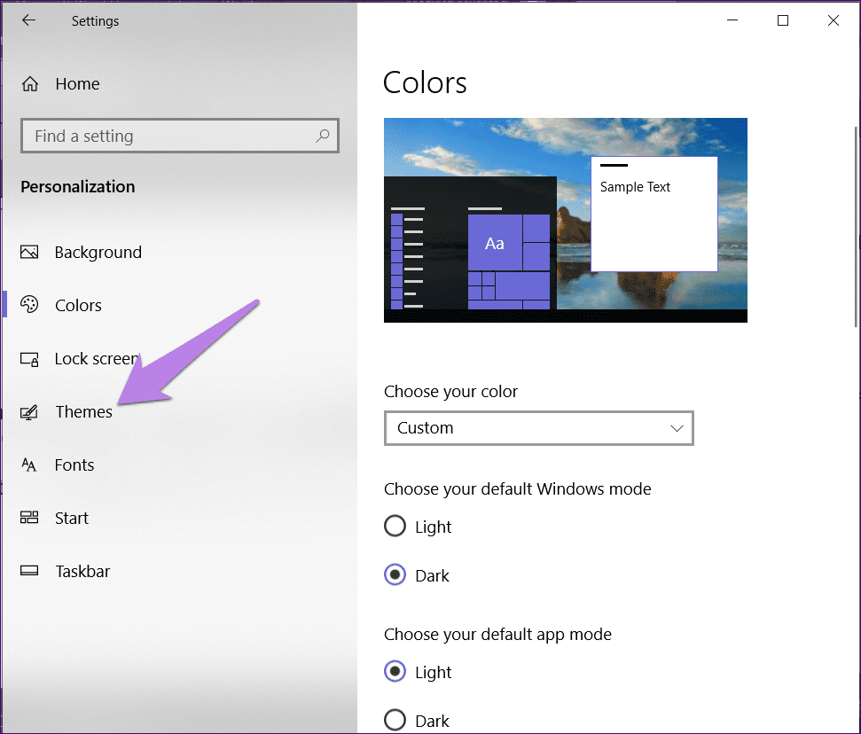 Windows 10 taskbar color not changing 6