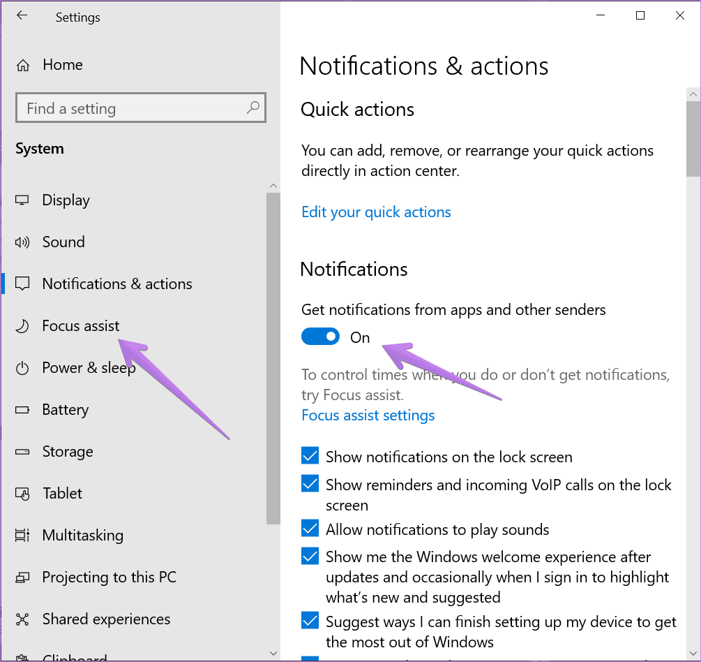 Windows 10 what is action center 8