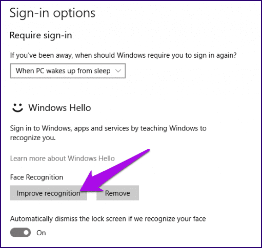 Windows Hello Why Use Setup Improve Recognition