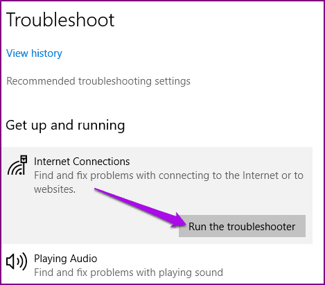 Windows Laptop Not Connecting Android Hotspot Settings Troubleshoot Internet Connections Run Troubleshooter