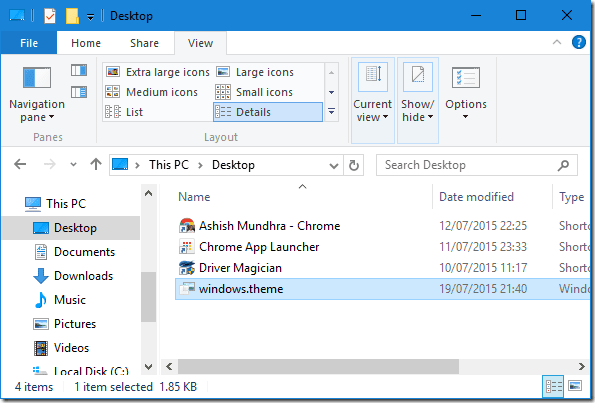 Windows Theme