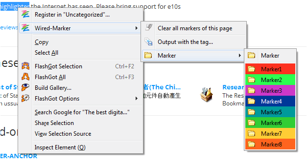 Wired Marker Rightclick Menu 1