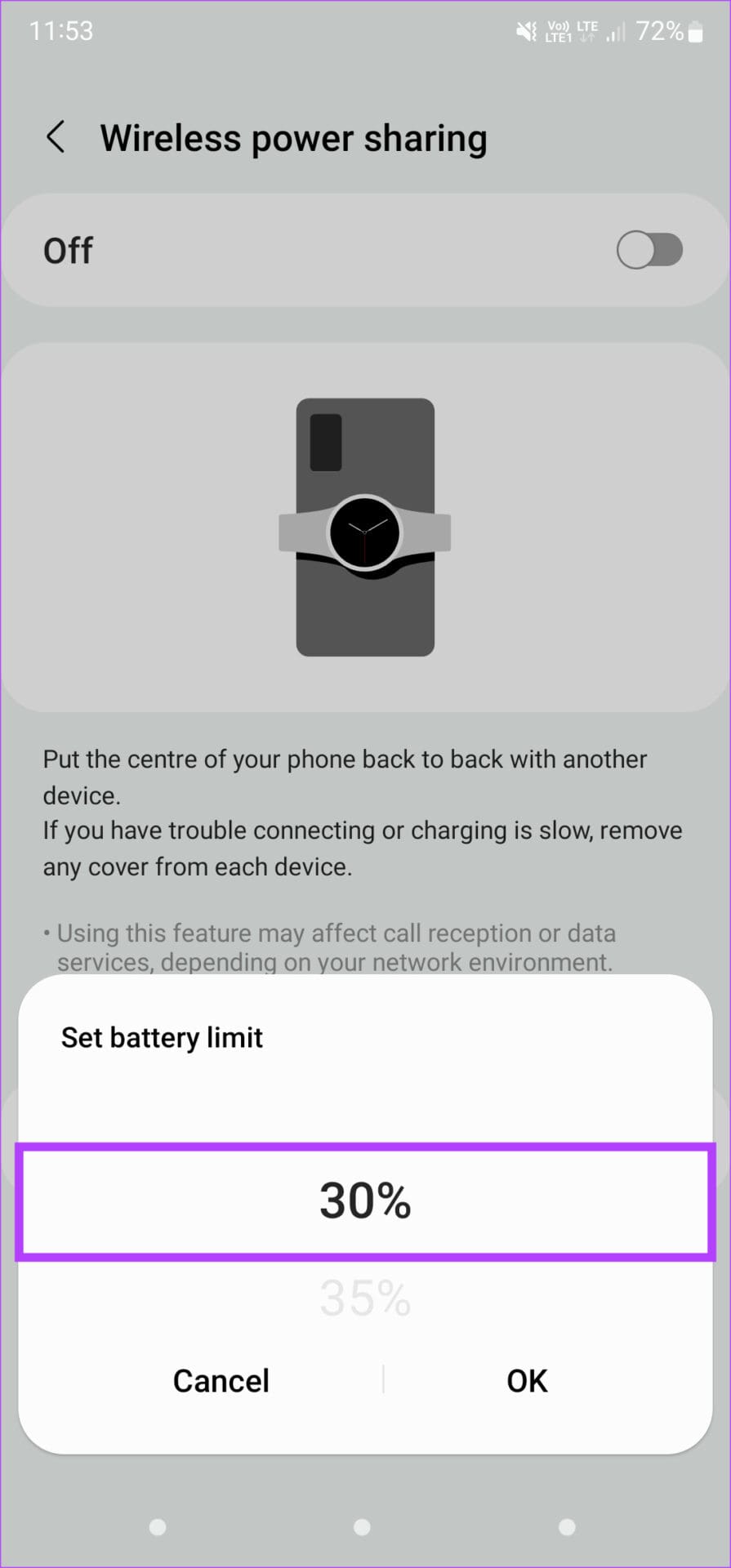 Set battery limit