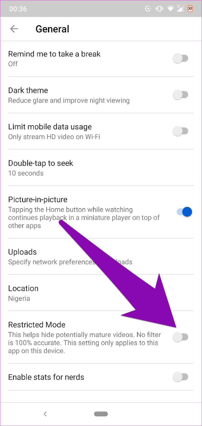 Youtube Restricted Mode 04