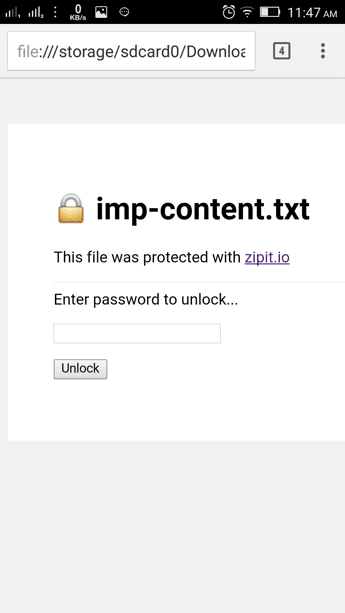 Zipit Html Page On Chrome