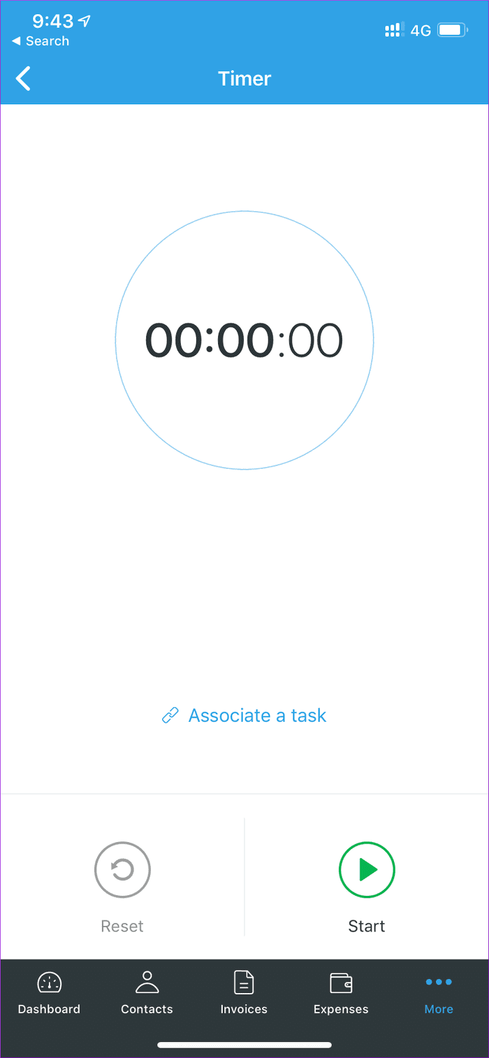 Zoho Invoice Timer
